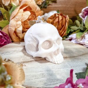 Bougie Calavera blanc