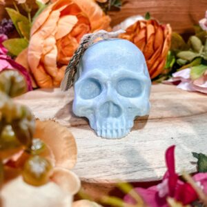 Bougie Calavera bleu