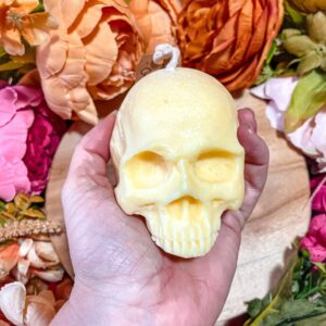 Bougie Calavera jaune