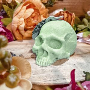 Bougie Calavera vert