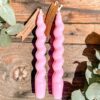 Bougie Chandelle rose