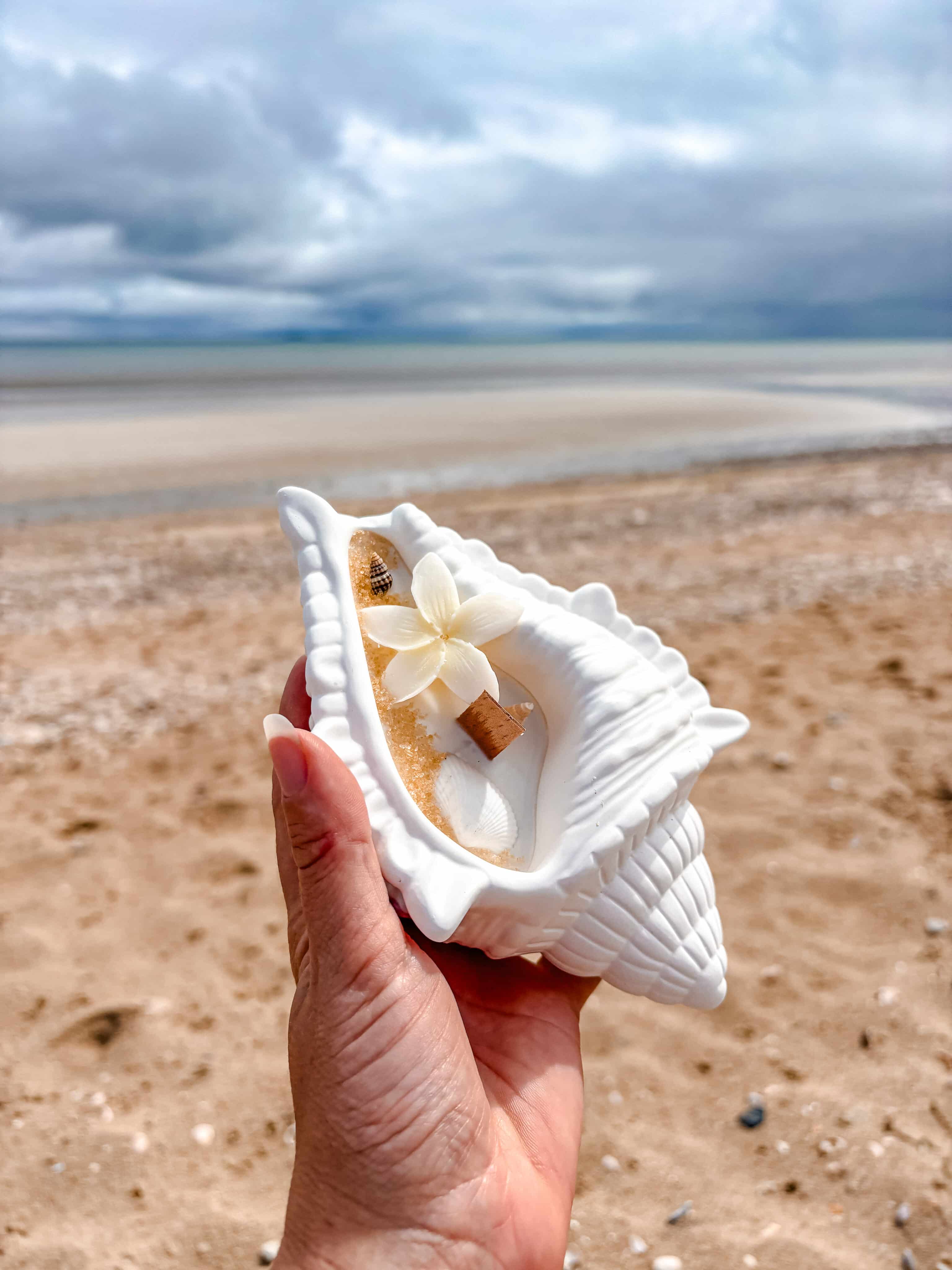 bougie Coquillage Clara Monoi