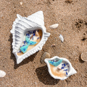 bougie Coquillage Clara Bois flotté